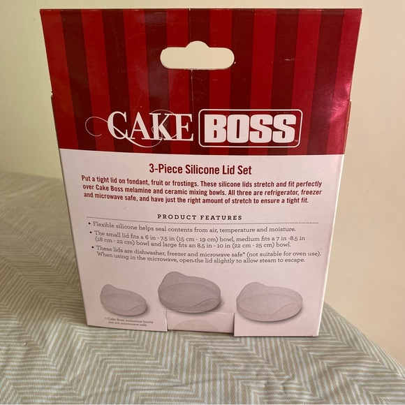 Cake Boss 3-piece silicone lid set - Picture 3 of 3